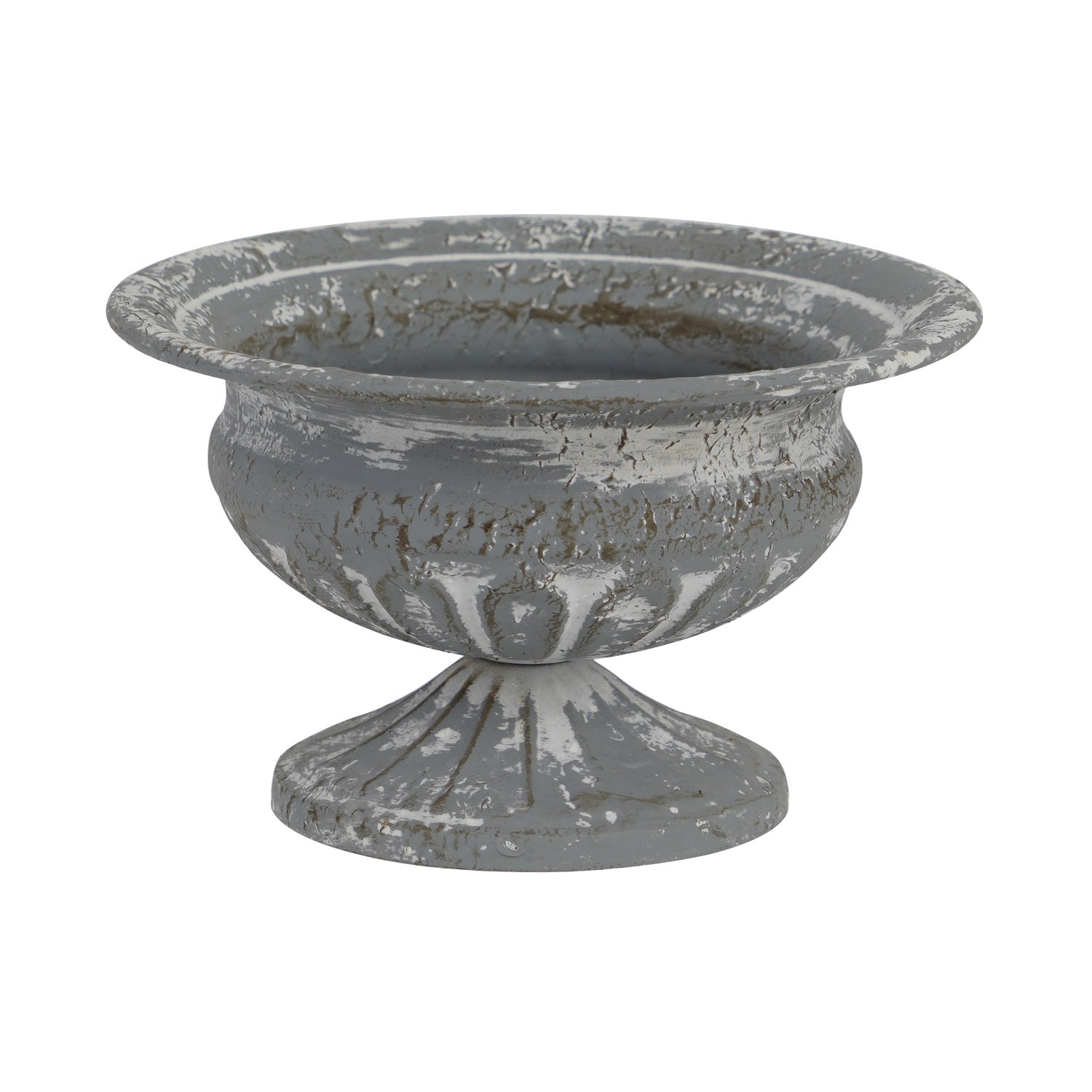 NIKKY HOME Vintage Galvanized Metal Flower Pot - Urn