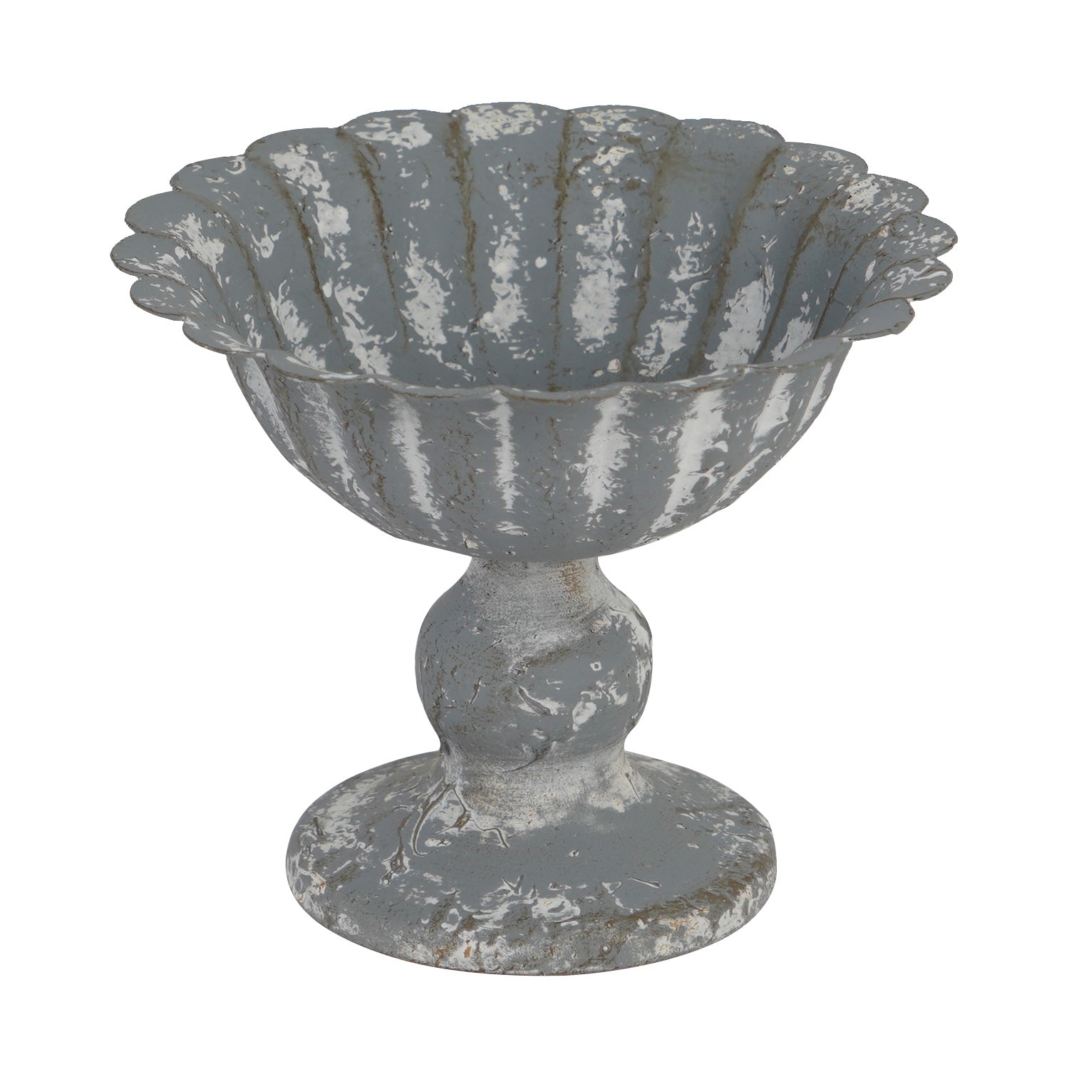NIKKY HOME Vintage Galvanized Metal Flower Pot - Floral