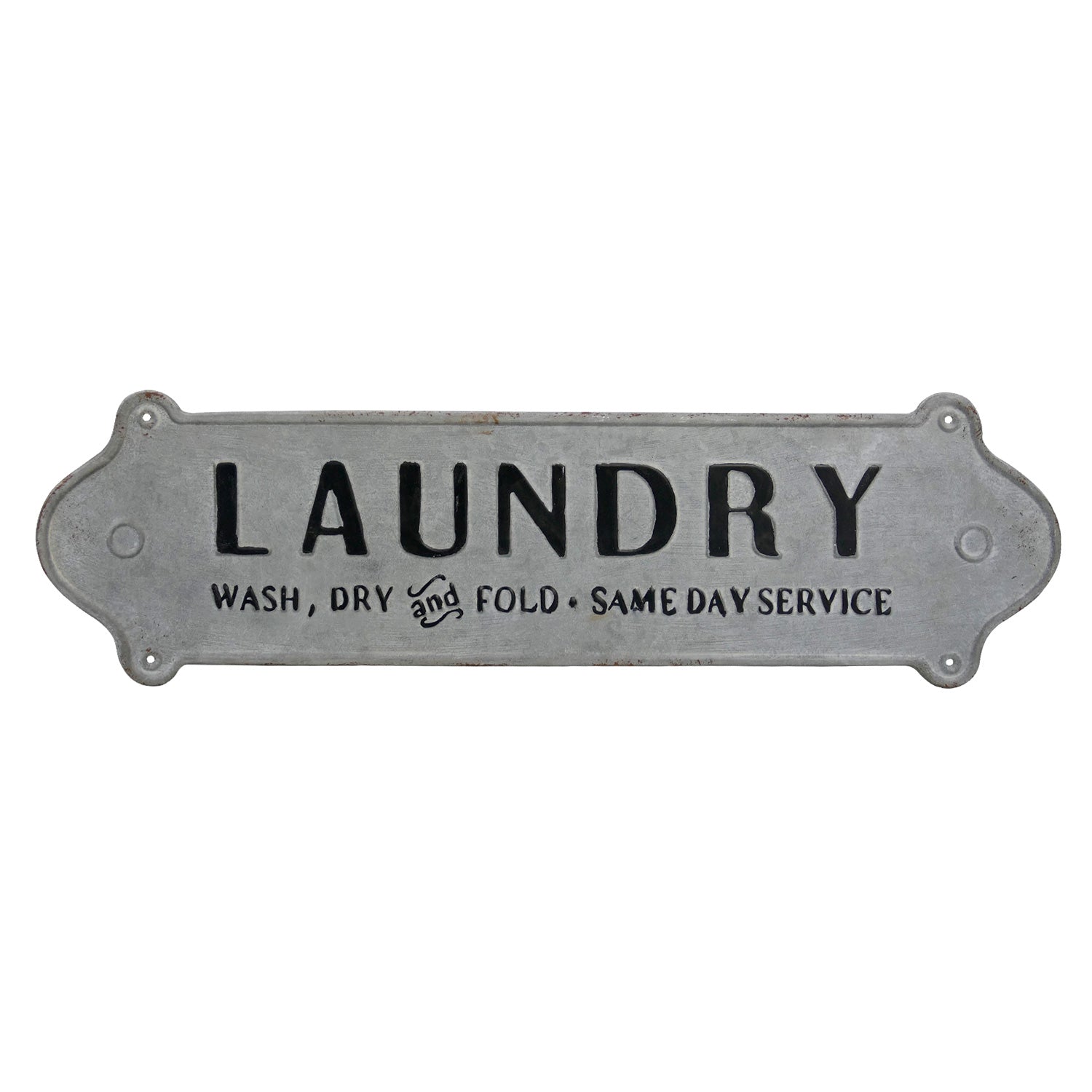 NIKKY HOME 23 x 7 Metal Laundry Room Sign