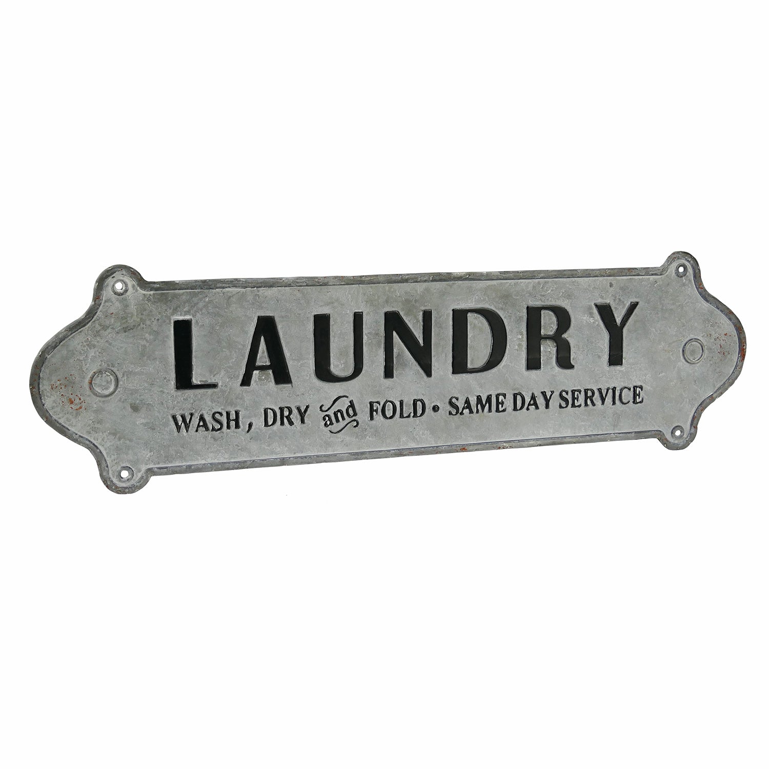 NIKKY HOME 23 x 7 Metal Laundry Room Sign