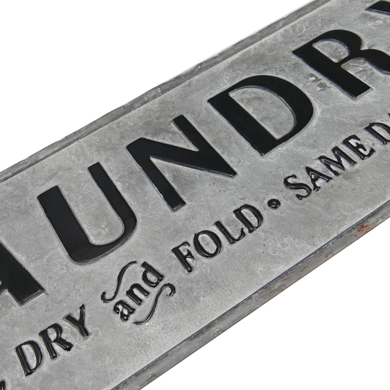 NIKKY HOME 23 x 7 Metal Laundry Room Sign