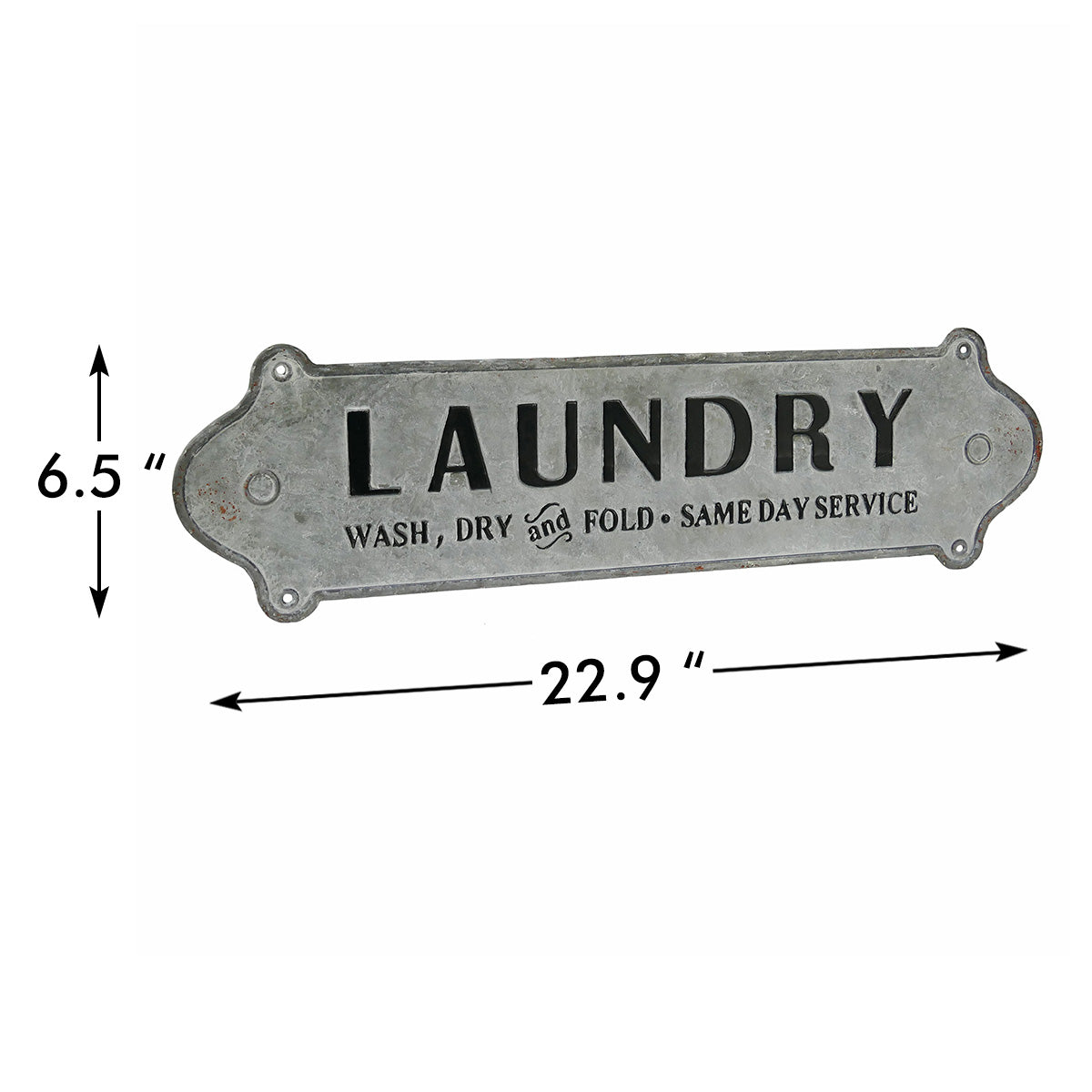 NIKKY HOME 23 x 7 Metal Laundry Room Sign