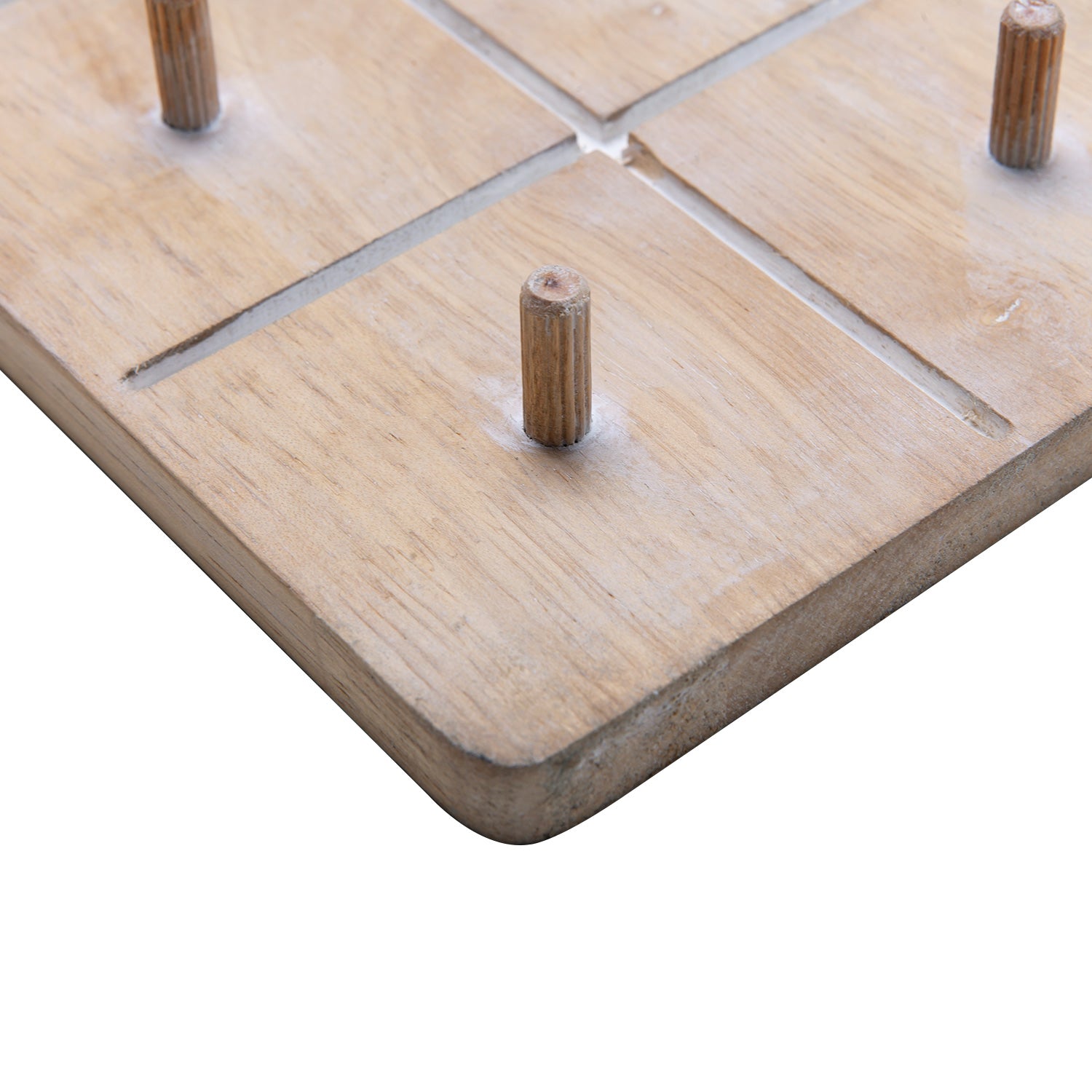 Nikky Home Rustic Wood Tic Tac Toe Board Game Set