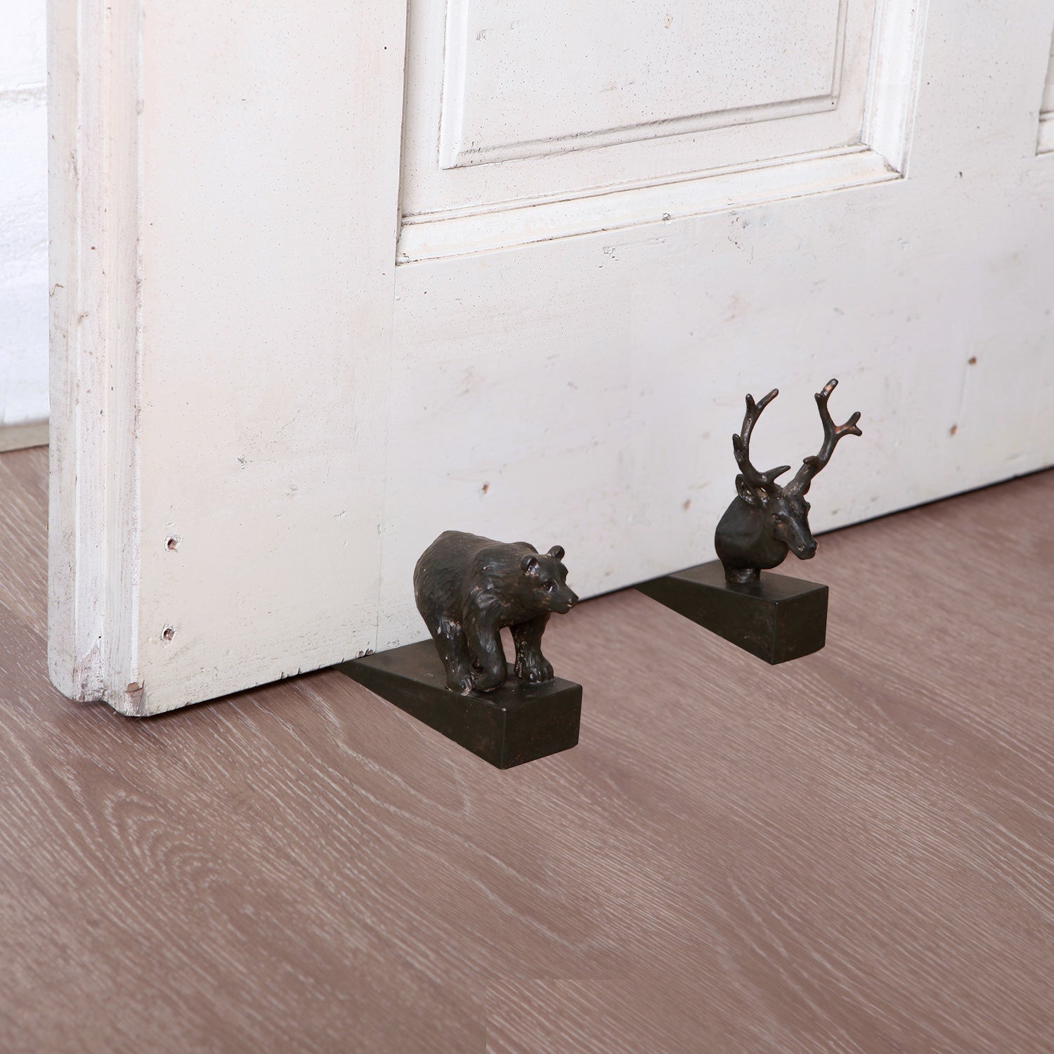 Nikky Home Metal Deer Door Stop Wedge