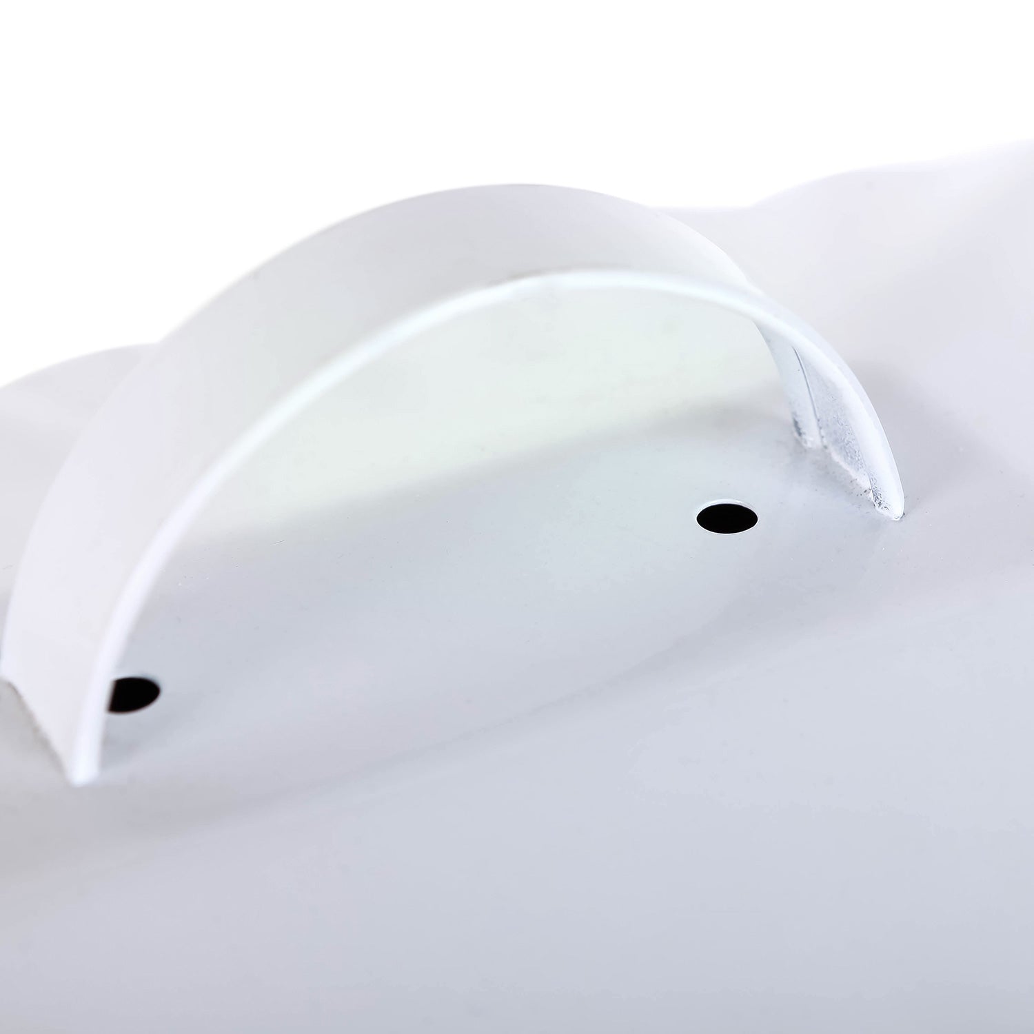Nikky Home White Metal Bread Box With Lid