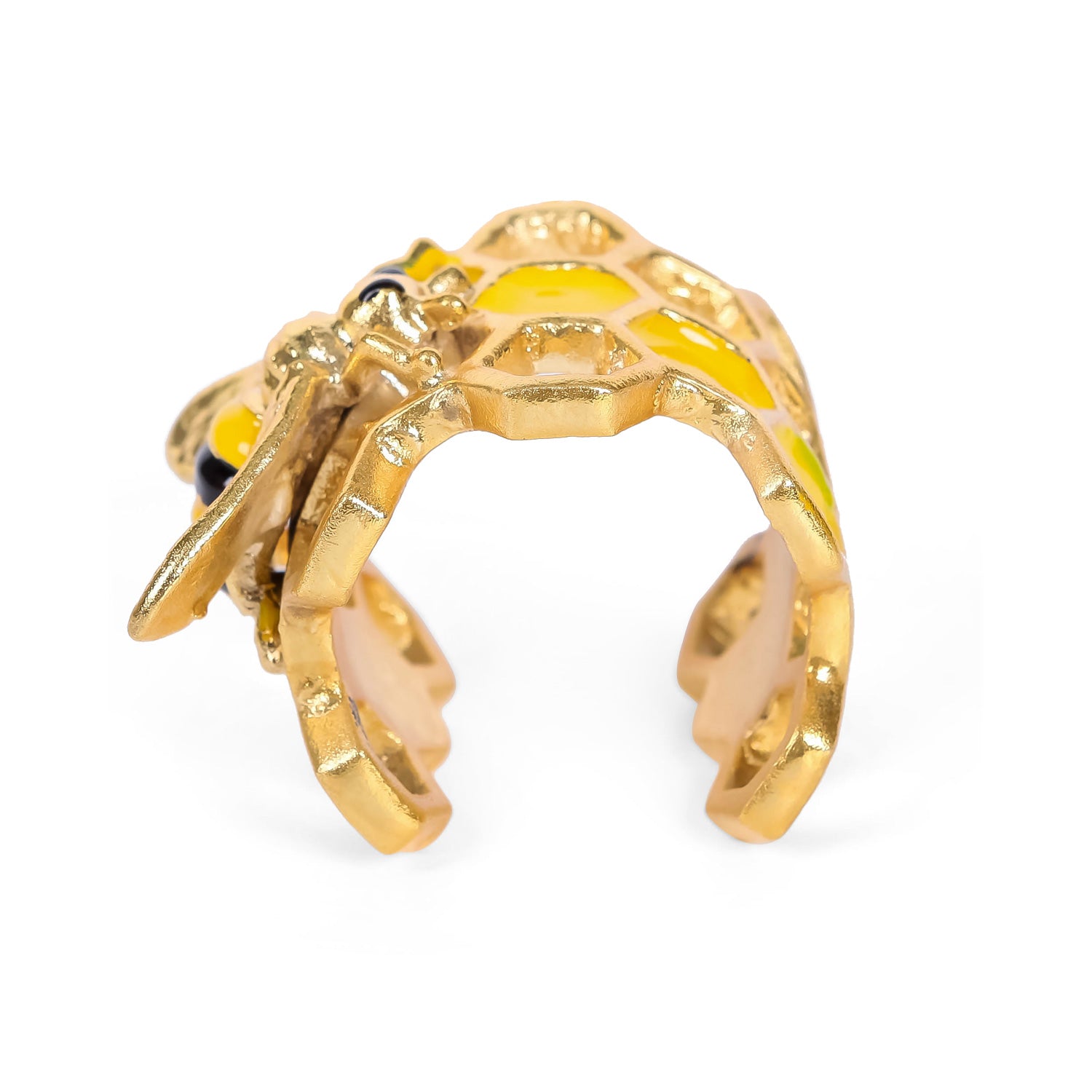 Nikky Home 2 Piece Metal Bee Napkin Ring Set