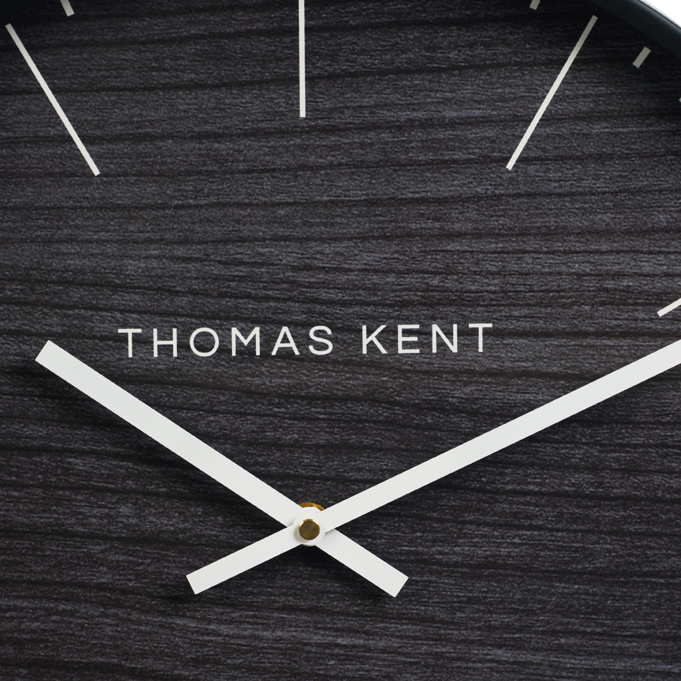 Nikky Home Black Metal Round Thomas Kent Wall Clock