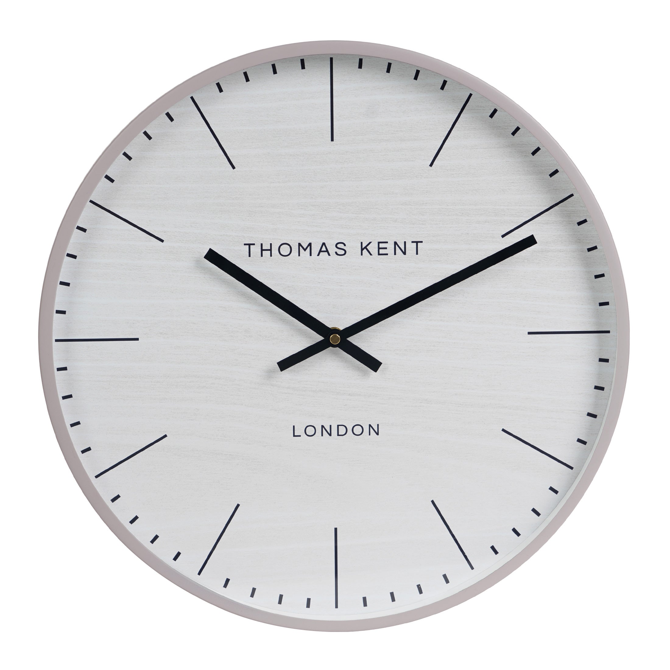 Nikky Home Light Gray Metal Round Thomas Kent Wall Clock