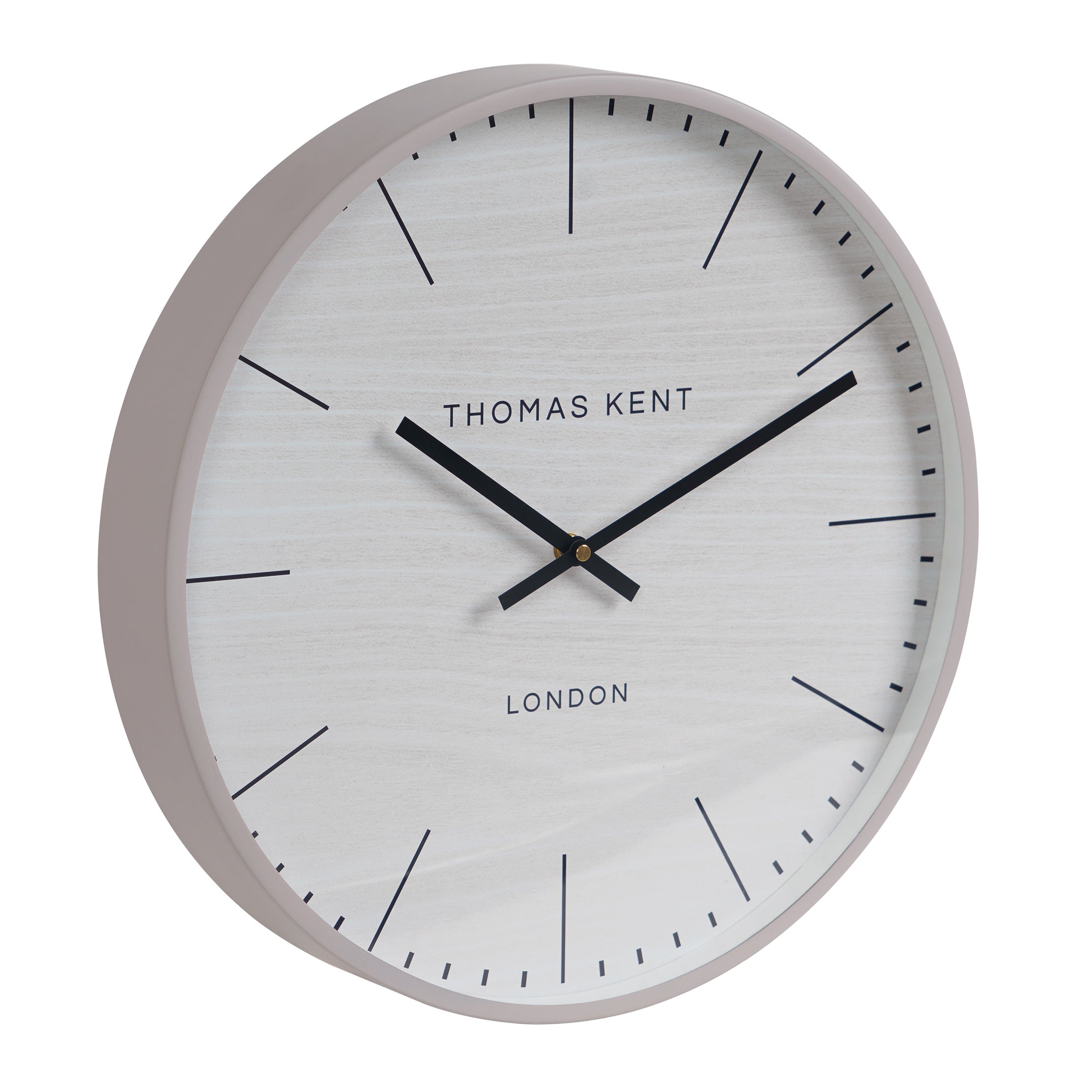 Nikky Home Light Gray Metal Round Thomas Kent Wall Clock