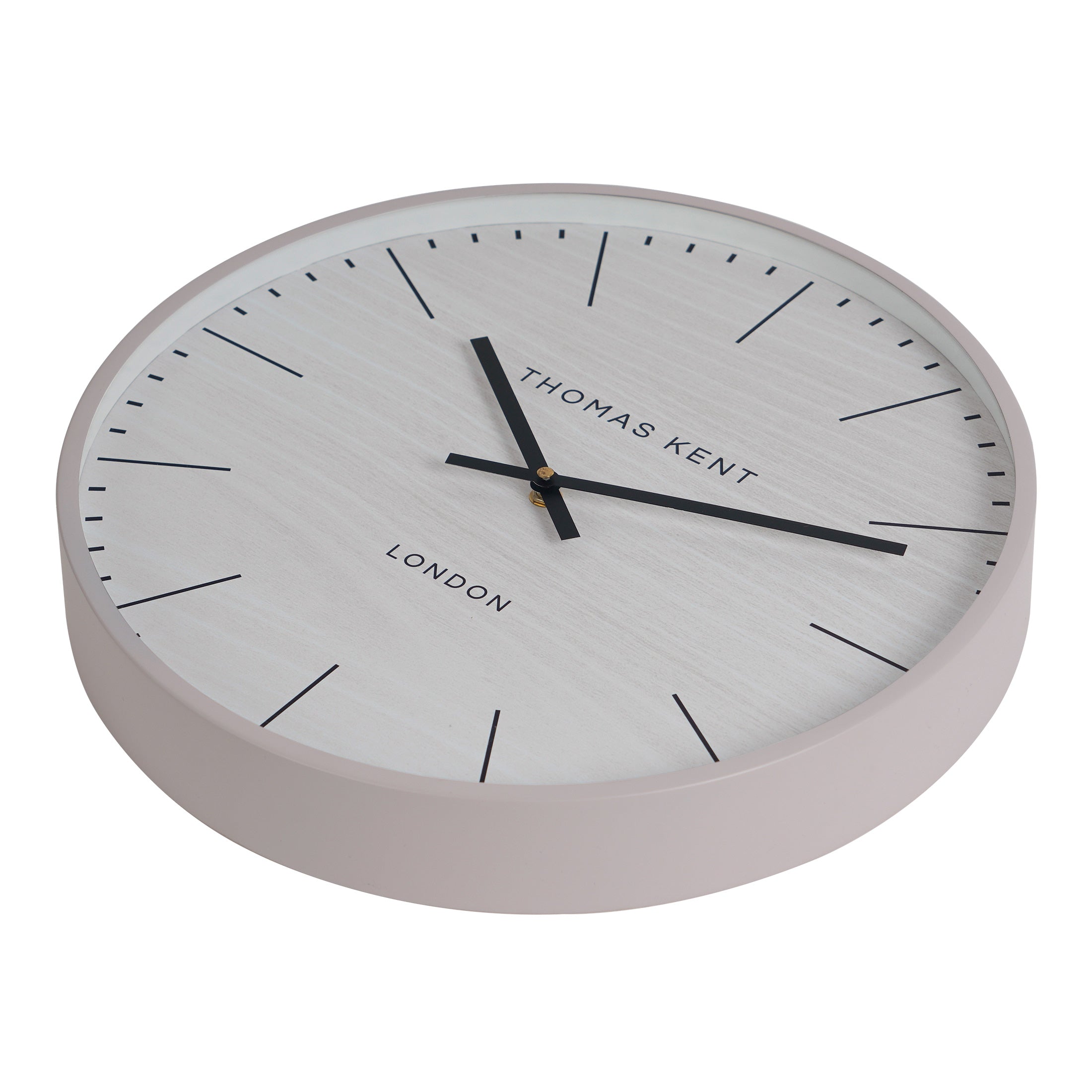 Nikky Home Light Gray Metal Round Thomas Kent Wall Clock