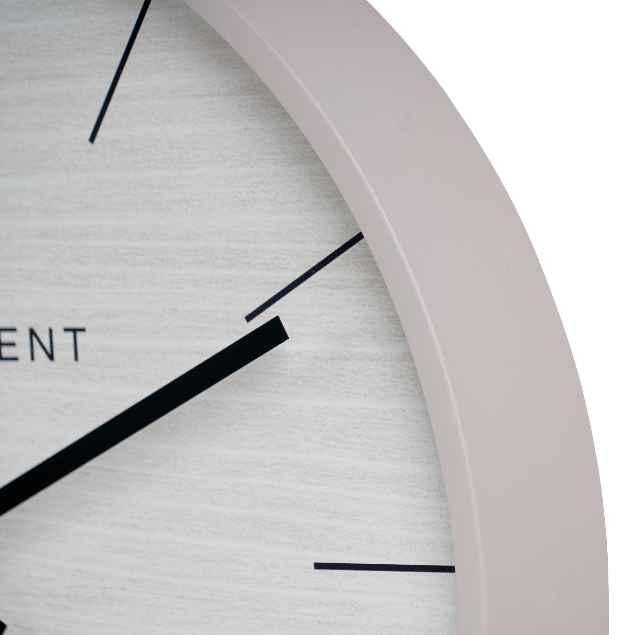 Nikky Home Light Gray Metal Round Thomas Kent Wall Clock