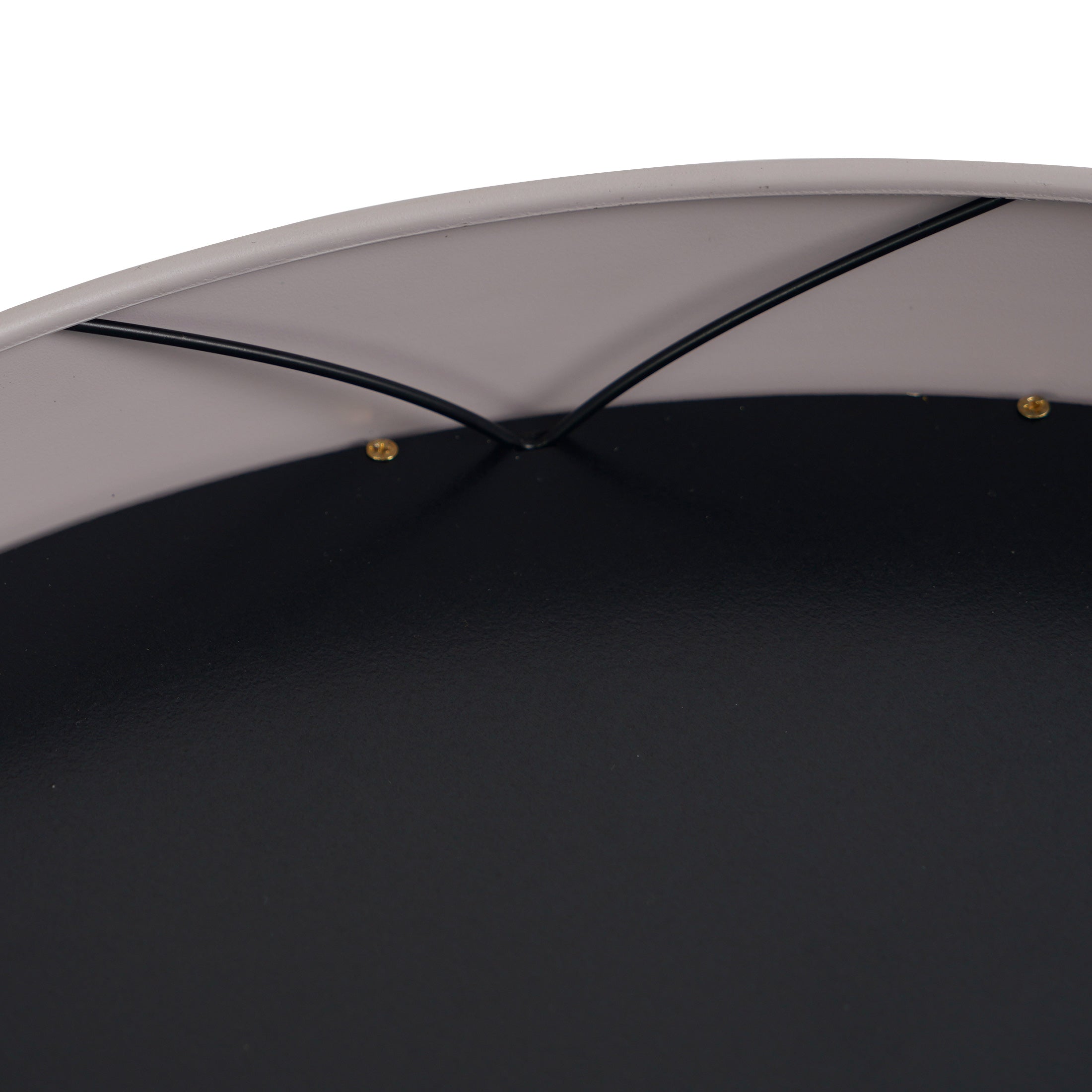 Nikky Home Light Gray Metal Round Thomas Kent Wall Clock