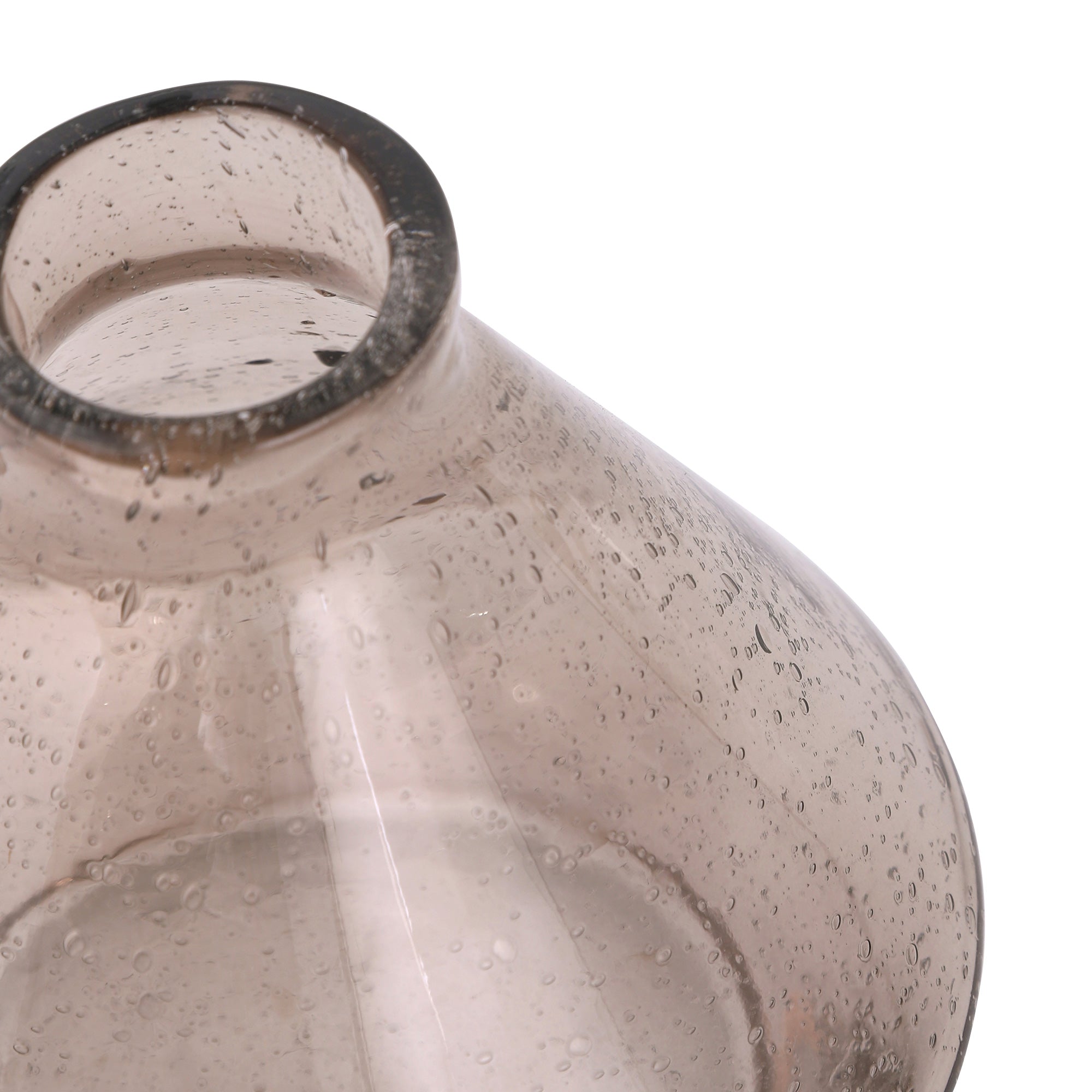 NIKKY HOME Mordern Glass vase Grey