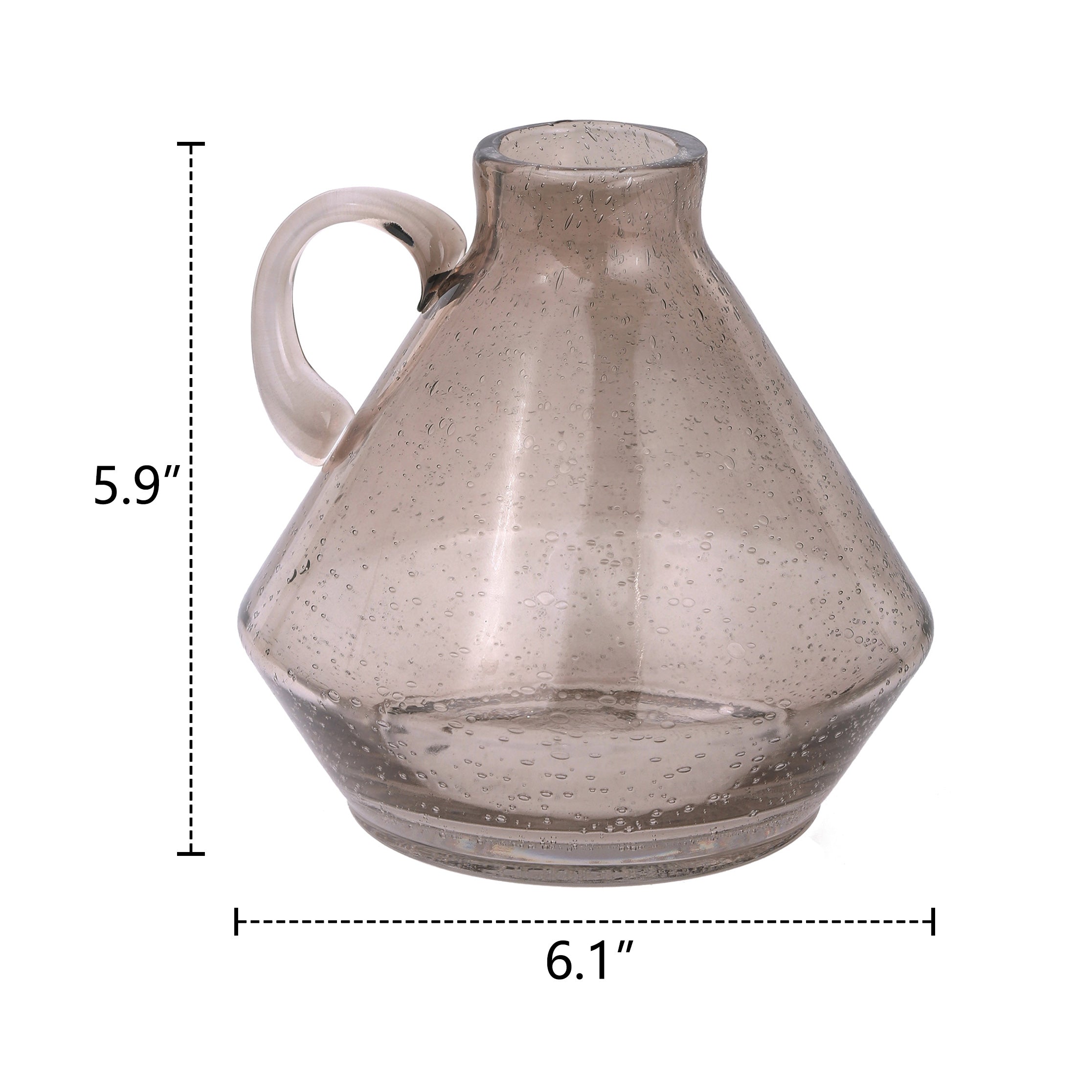 NIKKY HOME Mordern Glass vase Grey