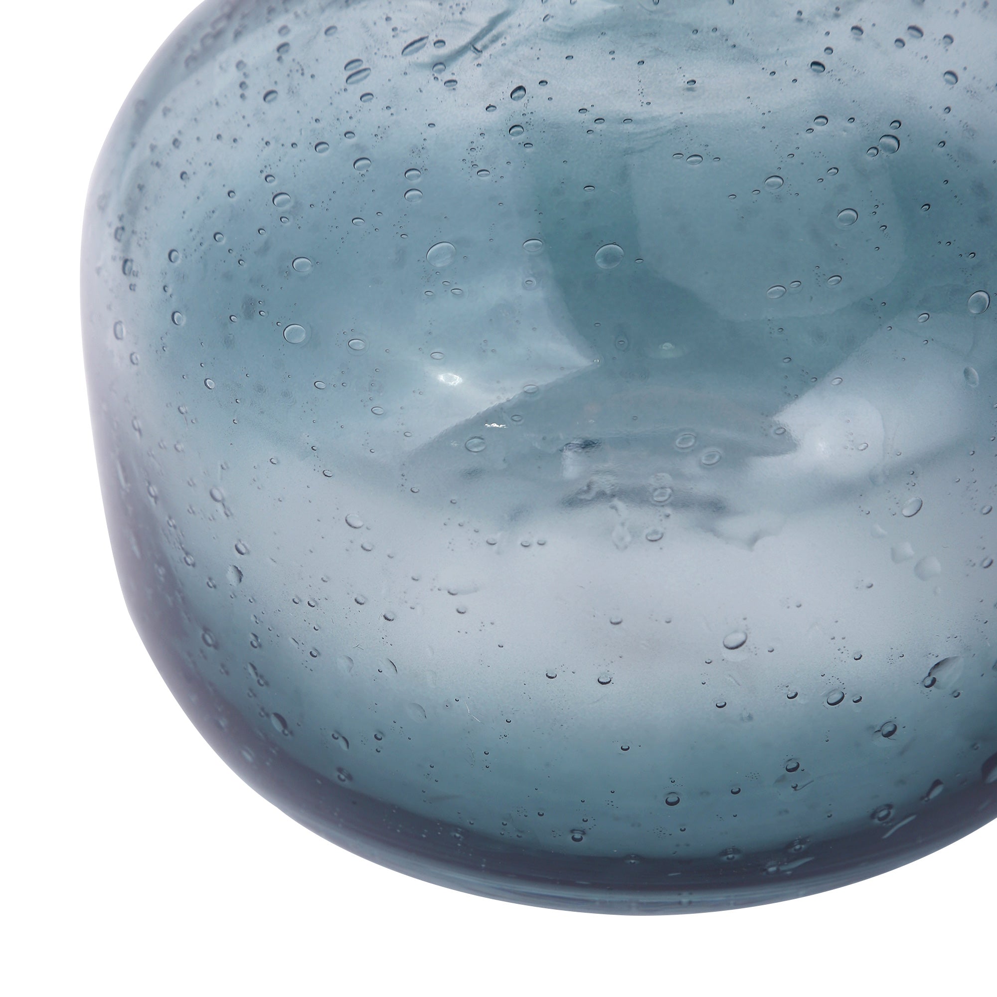 NIKKY HOME Solid Color Round Art Glass Vase for Flowers