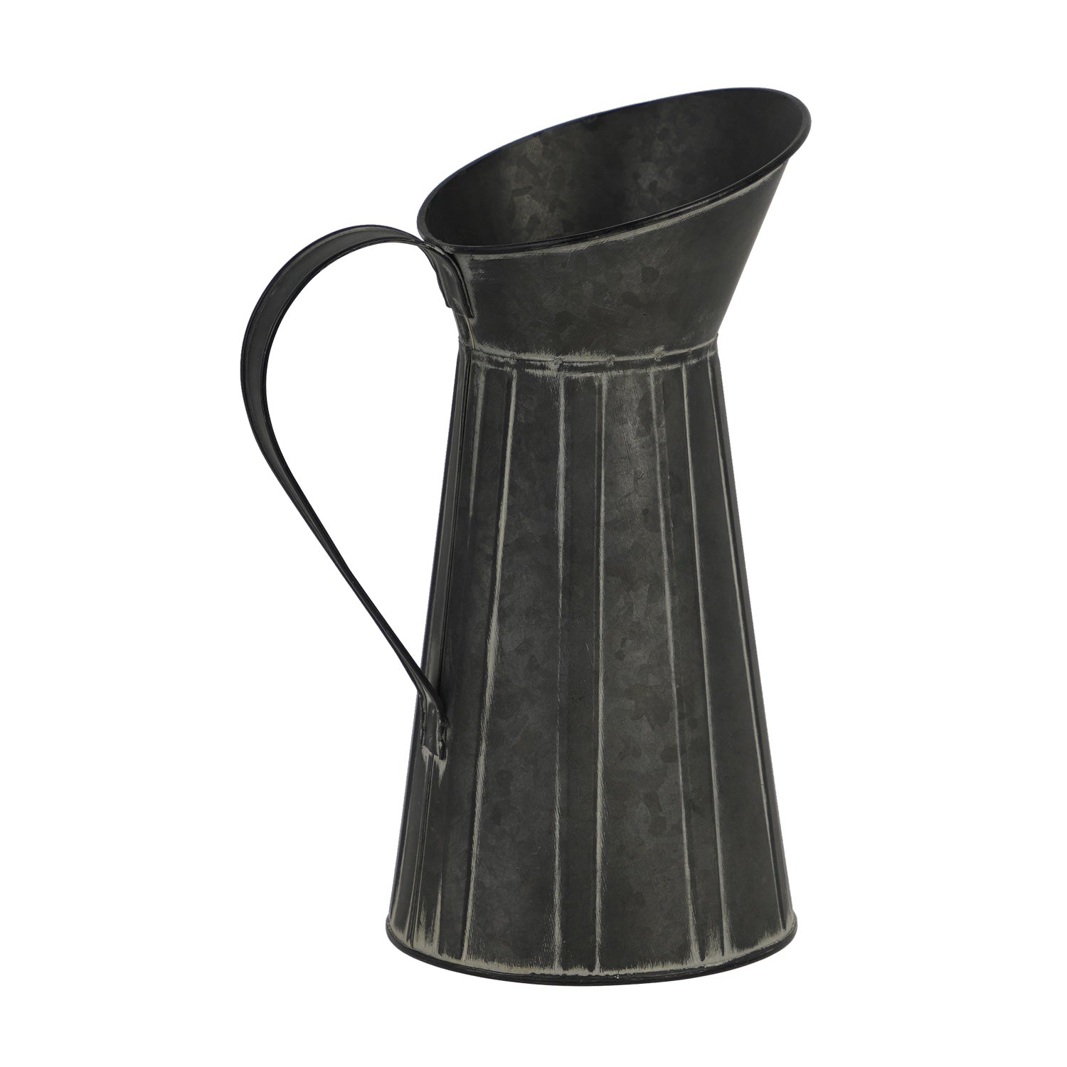 NIKKY HOME Rustic Farmhouse Galvanized Metal Vase - Tall