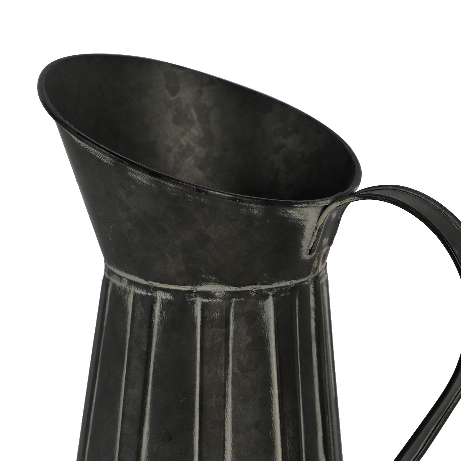 NIKKY HOME Rustic Farmhouse Galvanized Metal Vase - Tall