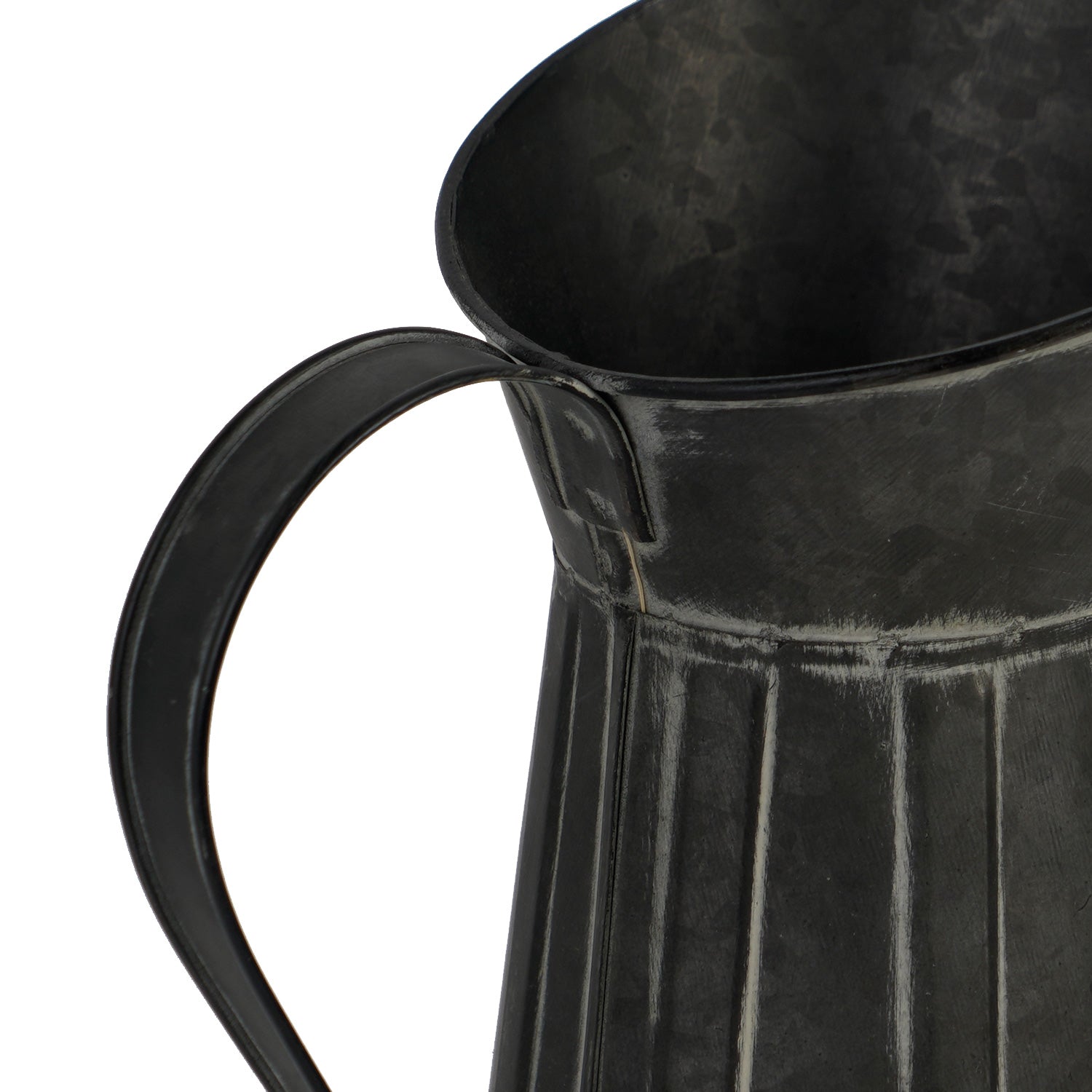 NIKKY HOME Rustic Farmhouse Galvanized Metal Vase - Tall