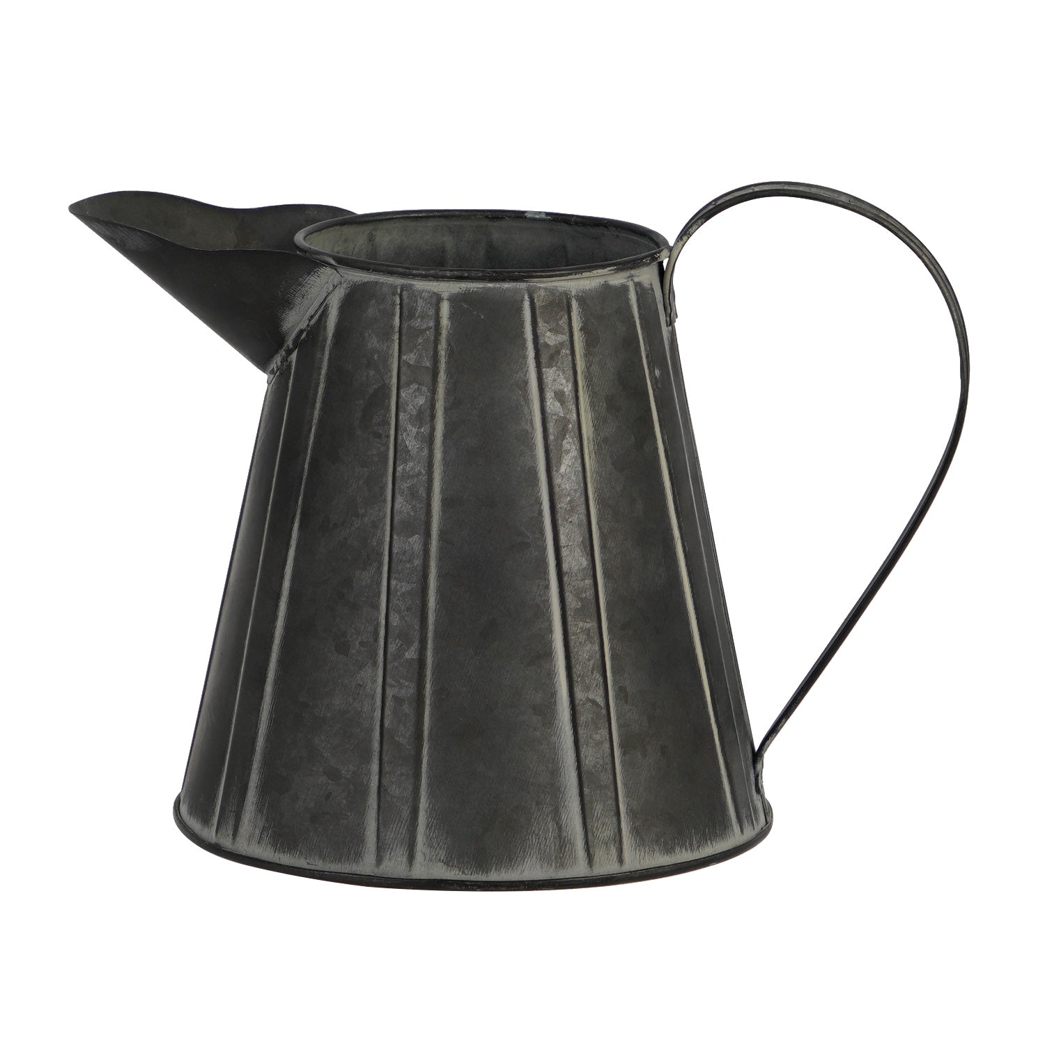 NIKKY HOME Rustic Farmhouse Galvanized Metal Vase - Short