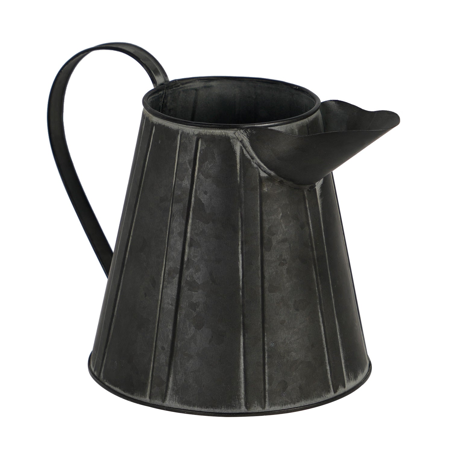 NIKKY HOME Rustic Farmhouse Galvanized Metal Vase - Short