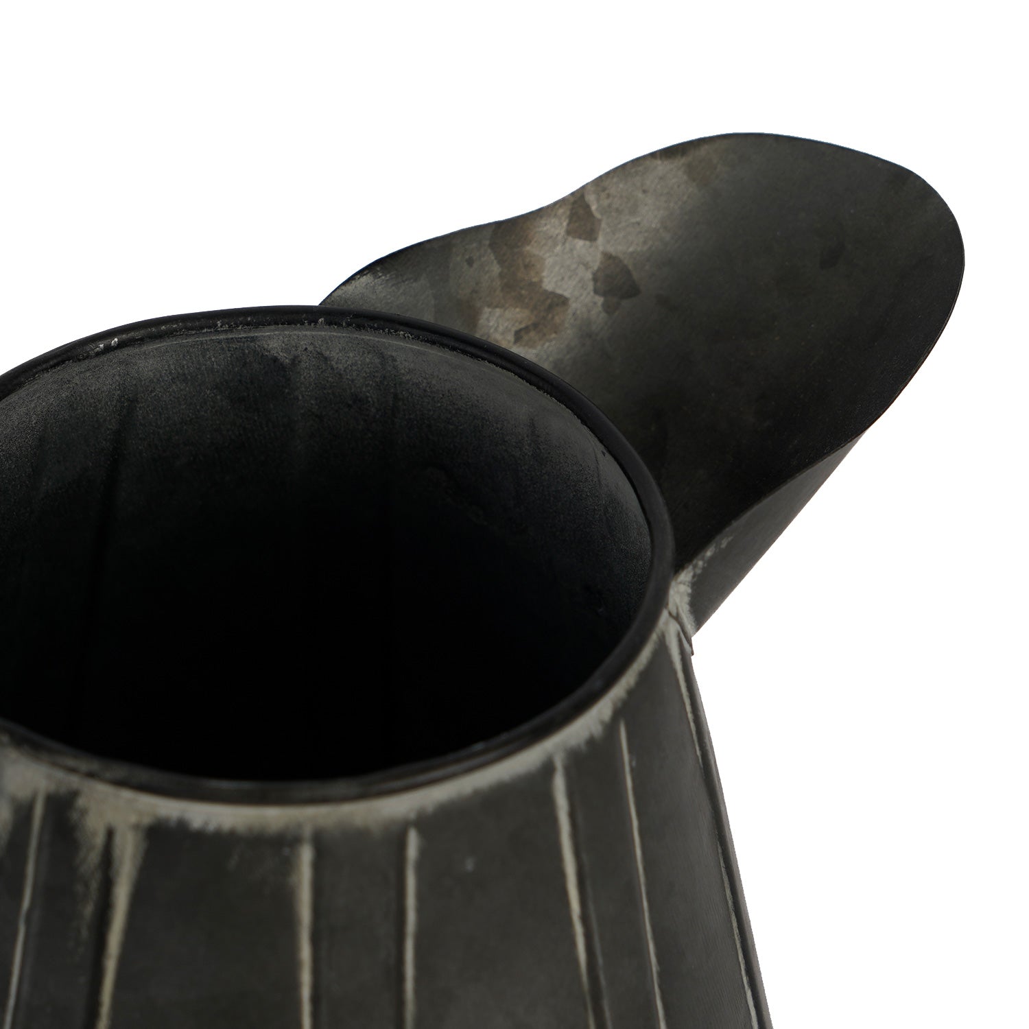 NIKKY HOME Rustic Farmhouse Galvanized Metal Vase - Short
