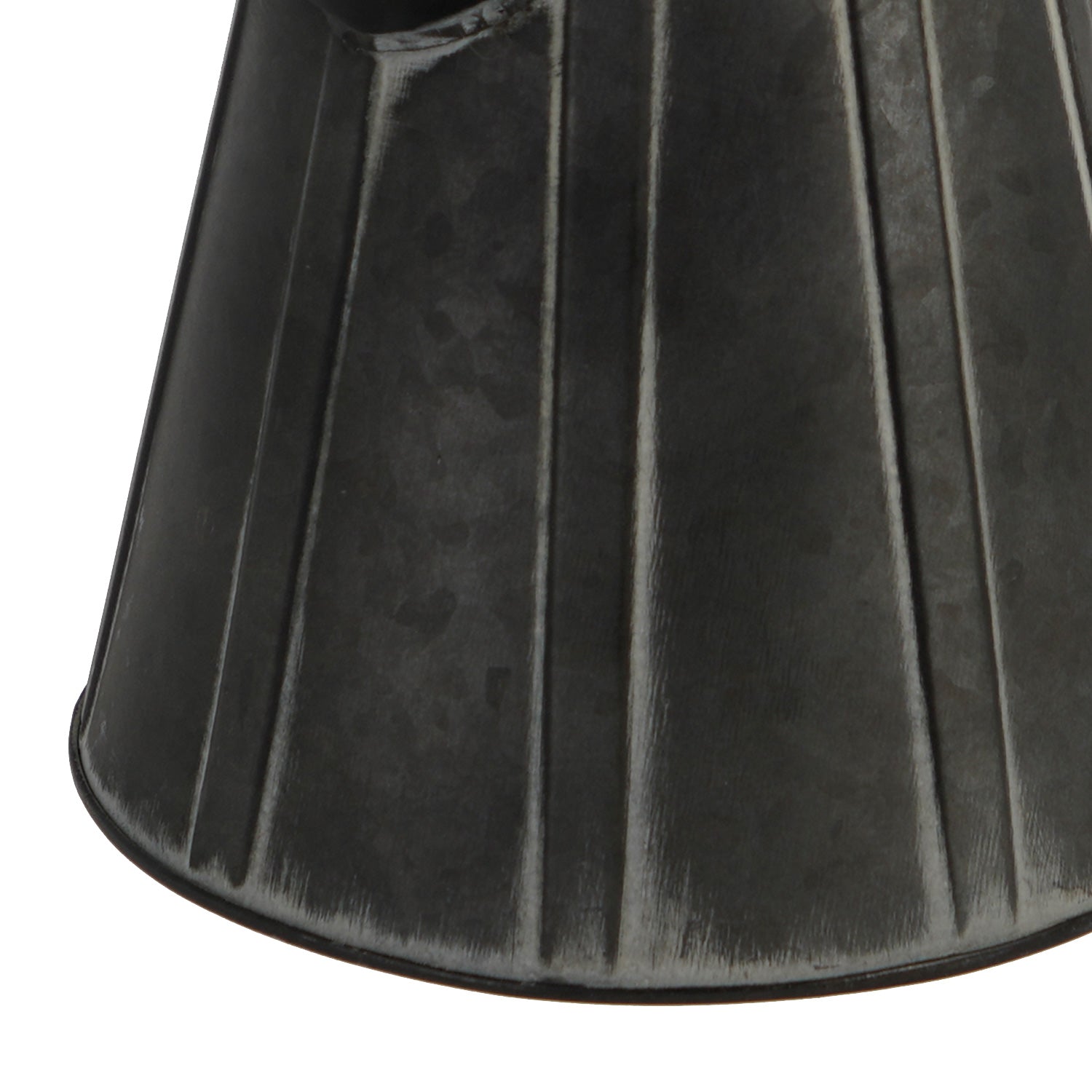 NIKKY HOME Rustic Farmhouse Galvanized Metal Vase - Short