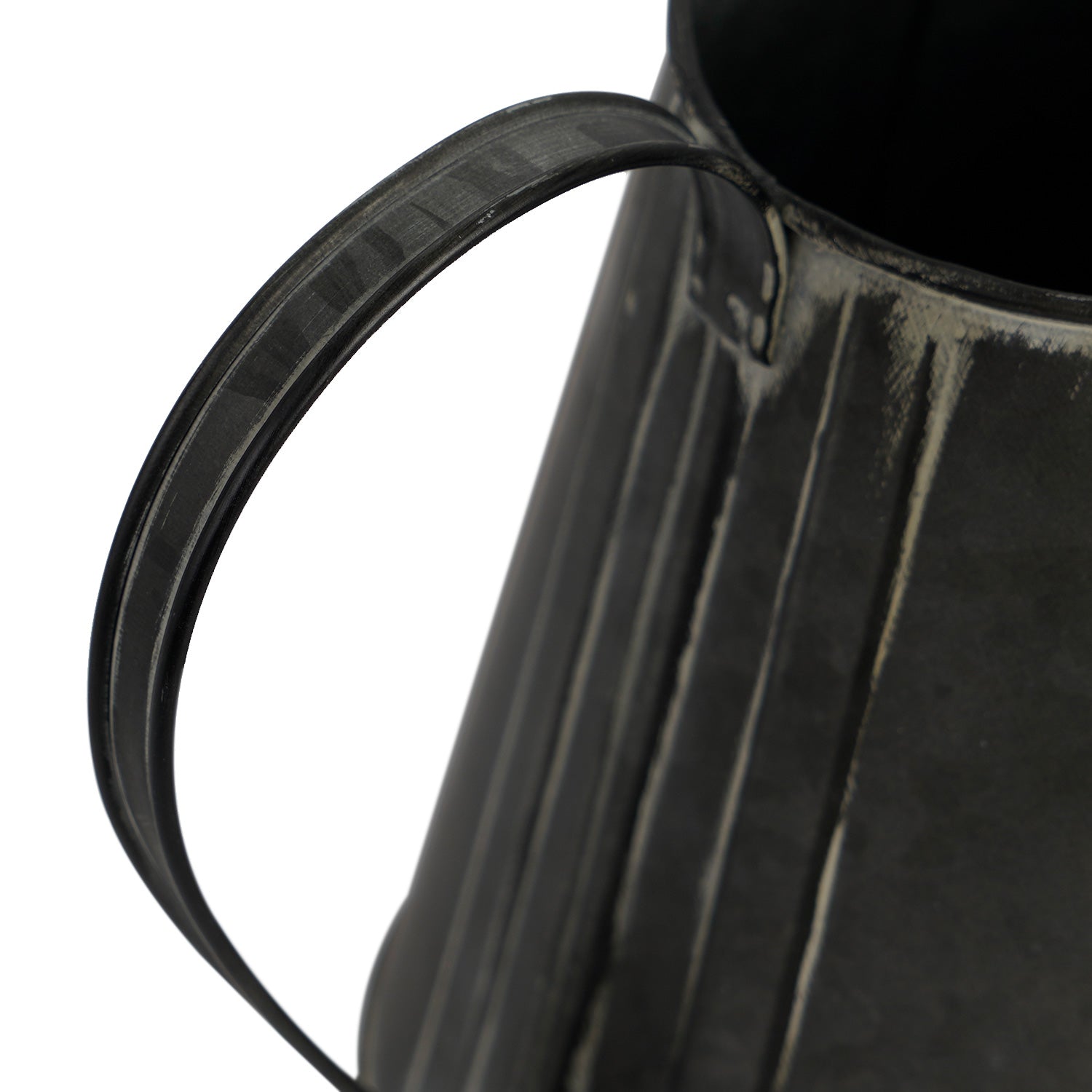 NIKKY HOME Rustic Farmhouse Galvanized Metal Vase - Short
