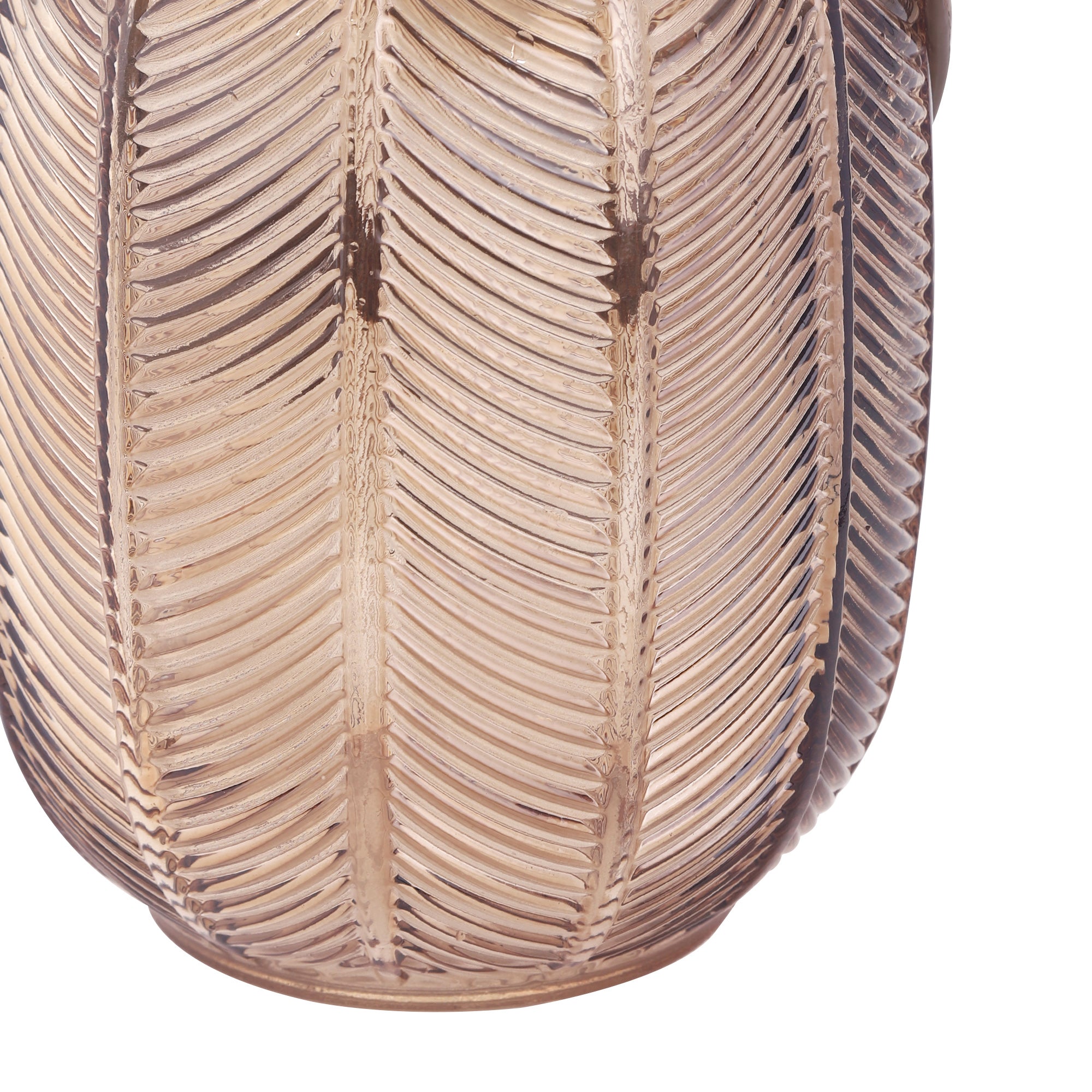 NIKKY HOME Chic Antique glass vase with leaf pattern