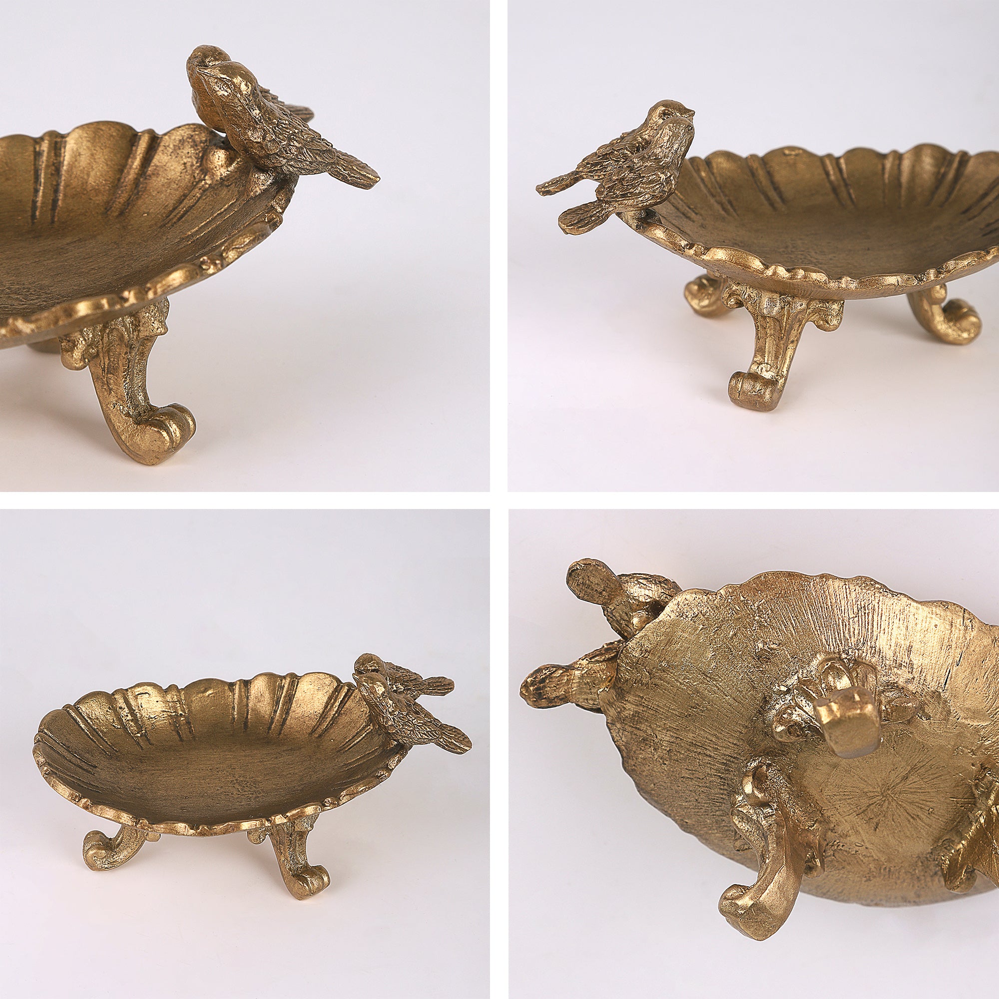 NIKKY HOME Vintage Gold Ring Holder Jewelry Dish