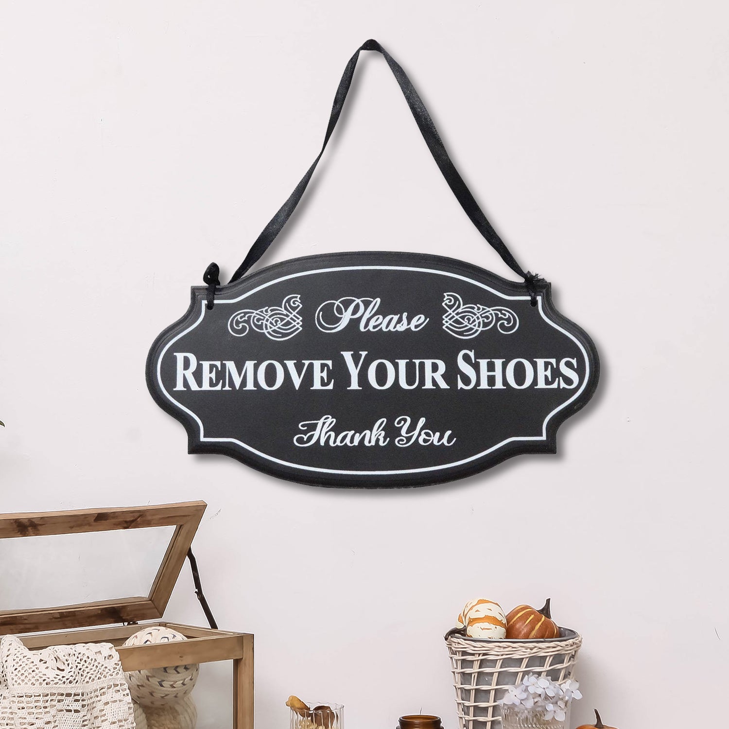Remove Your Shoes Wall Sign - Nikky Home