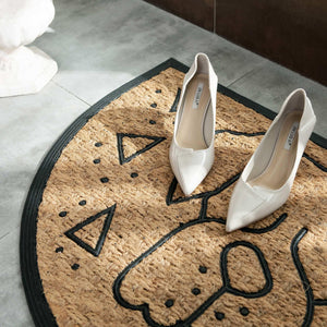 Doormat In A Semicircle With Elephent Design - Nikky Home