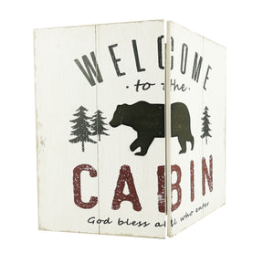 Rustic Bear Wall Sign Decor - Nikky Home