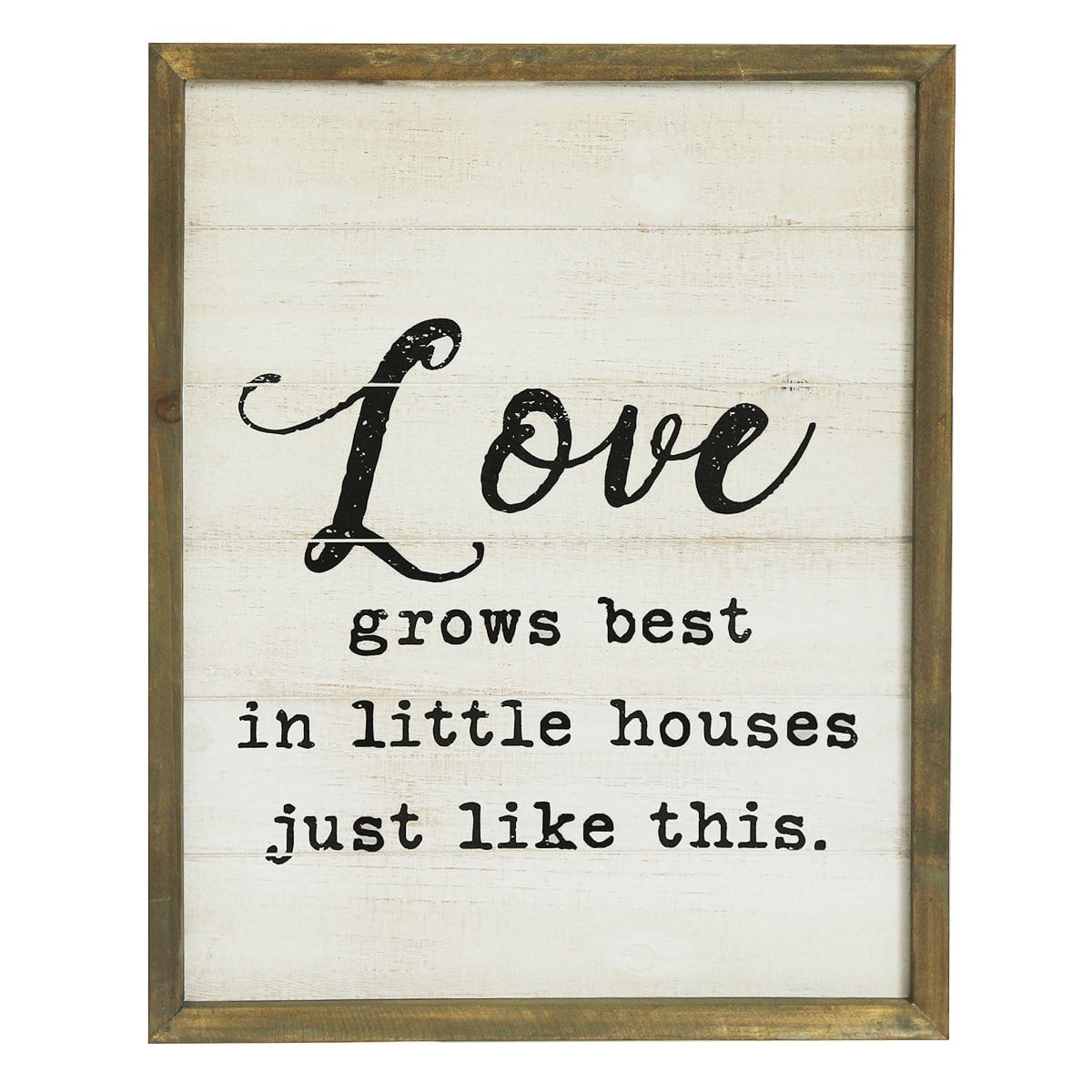 Wooden Wall Sign With Phrase - Nikky Home
